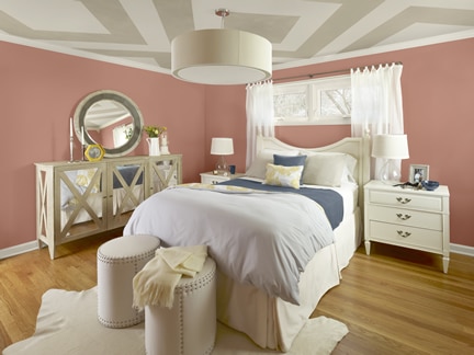 Benjamin Moore Color Trends 2013 New Traditional coral bedroom 2